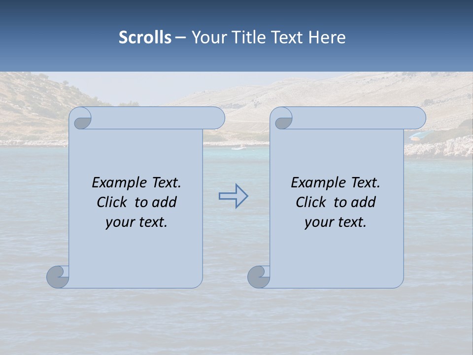 A Large Body Of Water With Boats In It PowerPoint Template