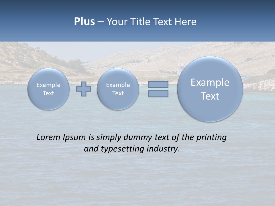 A Large Body Of Water With Boats In It PowerPoint Template