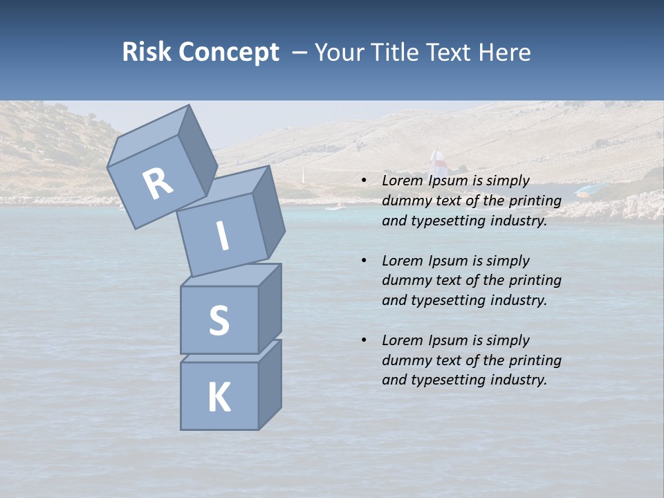 A Large Body Of Water With Boats In It PowerPoint Template