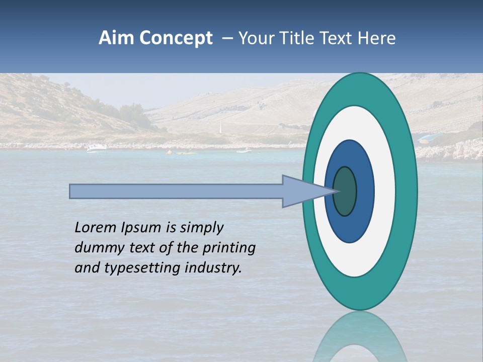 A Large Body Of Water With Boats In It PowerPoint Template