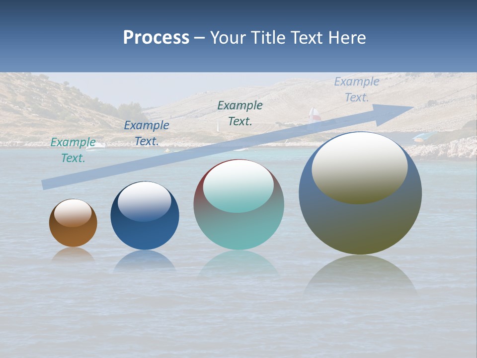 A Large Body Of Water With Boats In It PowerPoint Template