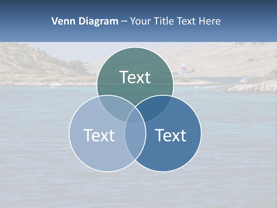 A Large Body Of Water With Boats In It PowerPoint Template