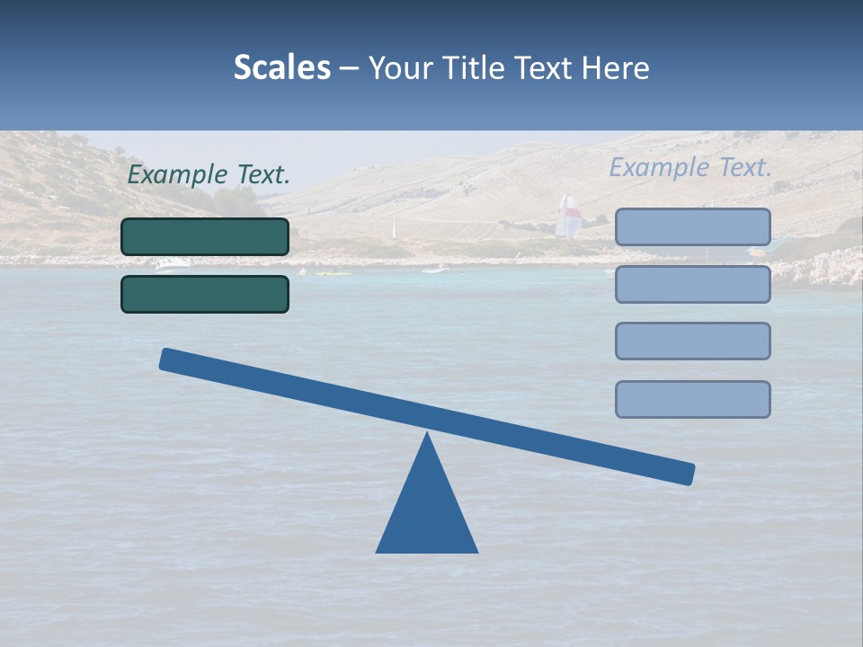 A Large Body Of Water With Boats In It PowerPoint Template