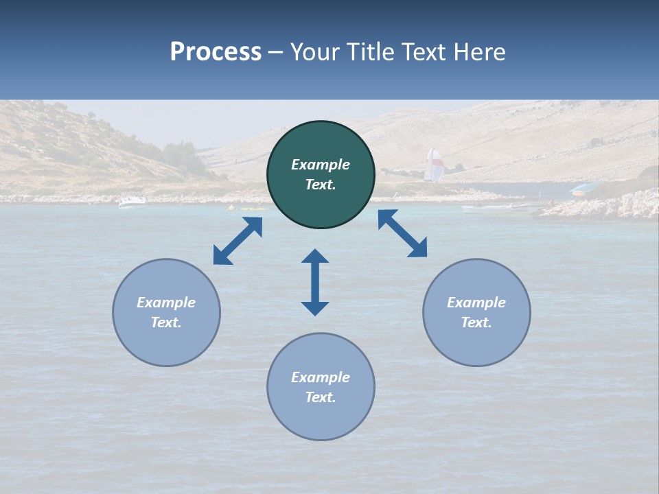 A Large Body Of Water With Boats In It PowerPoint Template