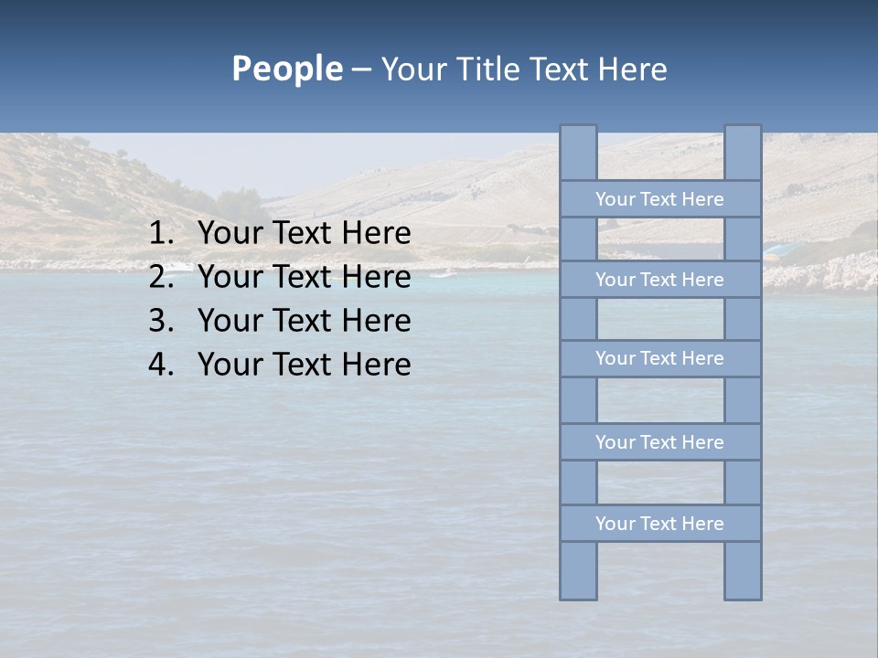 A Large Body Of Water With Boats In It PowerPoint Template