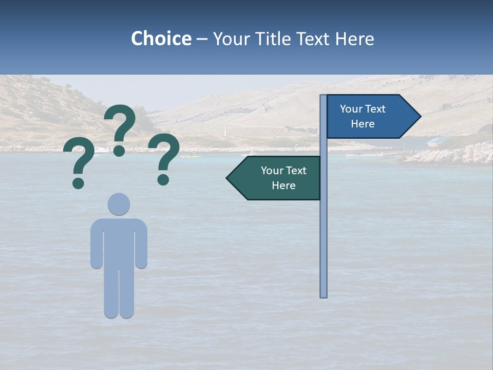A Large Body Of Water With Boats In It PowerPoint Template