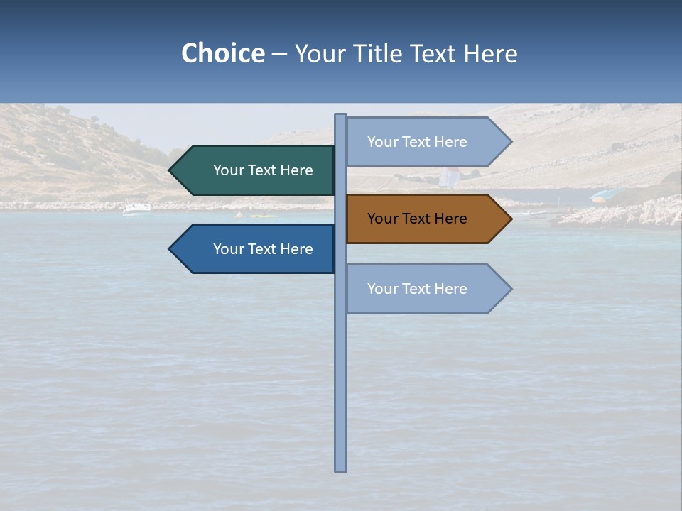A Large Body Of Water With Boats In It PowerPoint Template