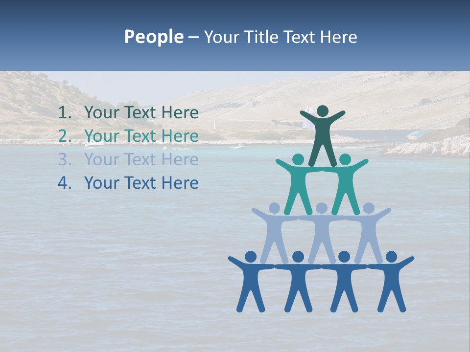 A Large Body Of Water With Boats In It PowerPoint Template
