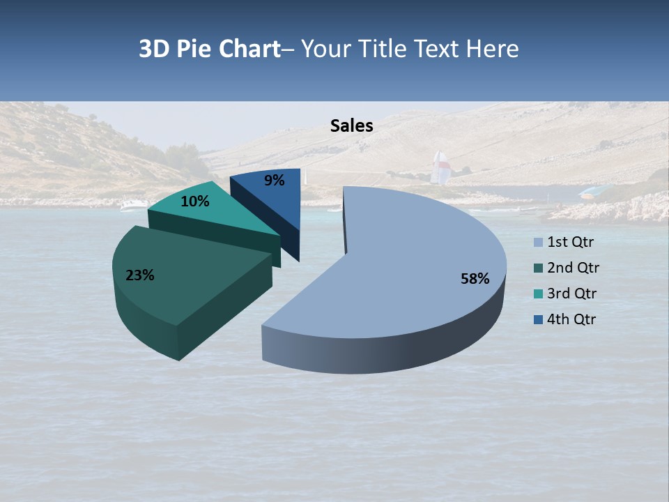 A Large Body Of Water With Boats In It PowerPoint Template