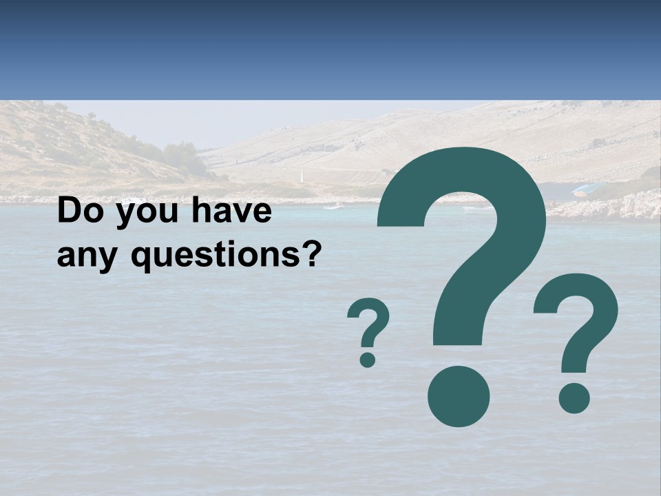 A Large Body Of Water With Boats In It PowerPoint Template