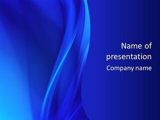A Blue Wave Powerpoint Presentation Template PowerPoint Template