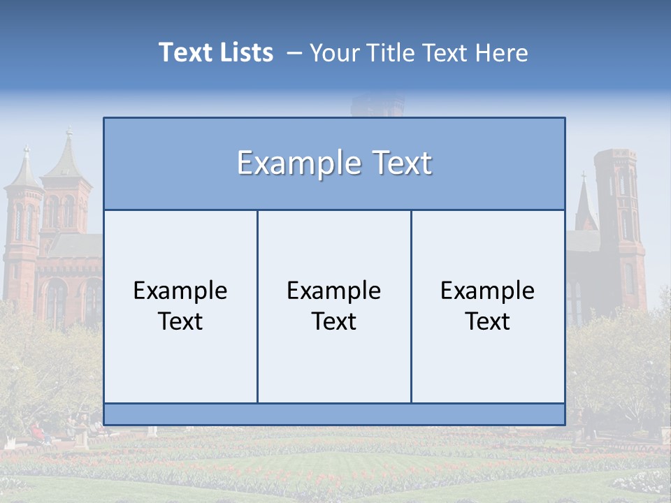 A Large Building With A Flag On Top Of It PowerPoint Template
