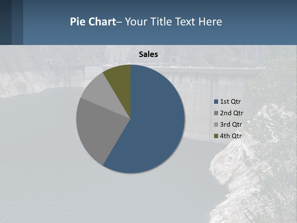 A Dam With A Large Body Of Water In The Middle Of It PowerPoint Template