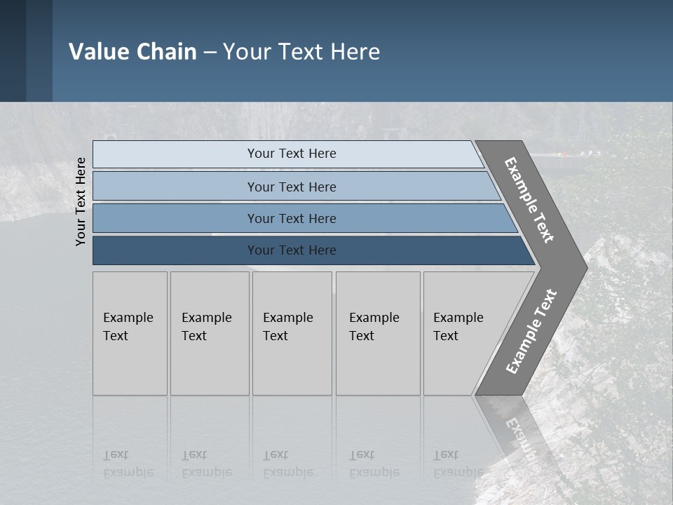 A Dam With A Large Body Of Water In The Middle Of It PowerPoint Template