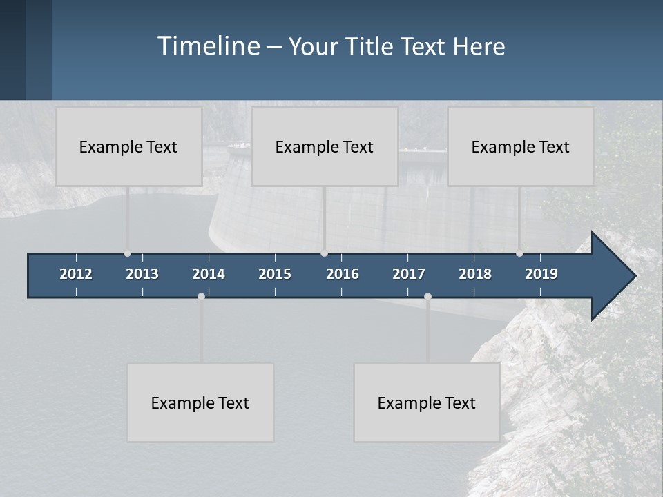 A Dam With A Large Body Of Water In The Middle Of It PowerPoint Template