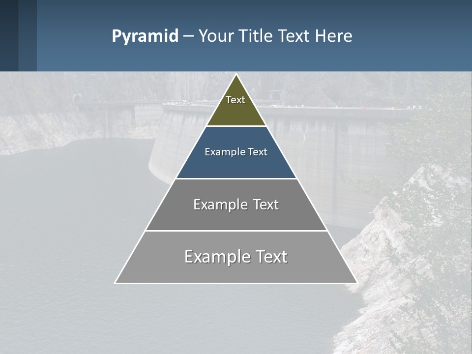 A Dam With A Large Body Of Water In The Middle Of It PowerPoint Template