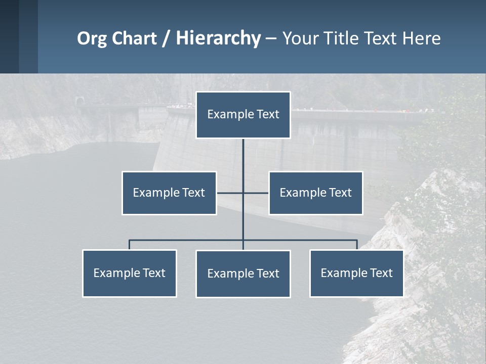 A Dam With A Large Body Of Water In The Middle Of It PowerPoint Template