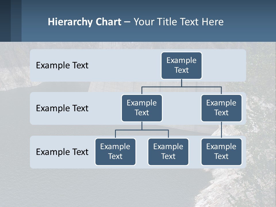 A Dam With A Large Body Of Water In The Middle Of It PowerPoint Template