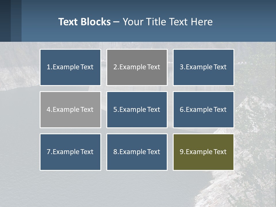 A Dam With A Large Body Of Water In The Middle Of It PowerPoint Template