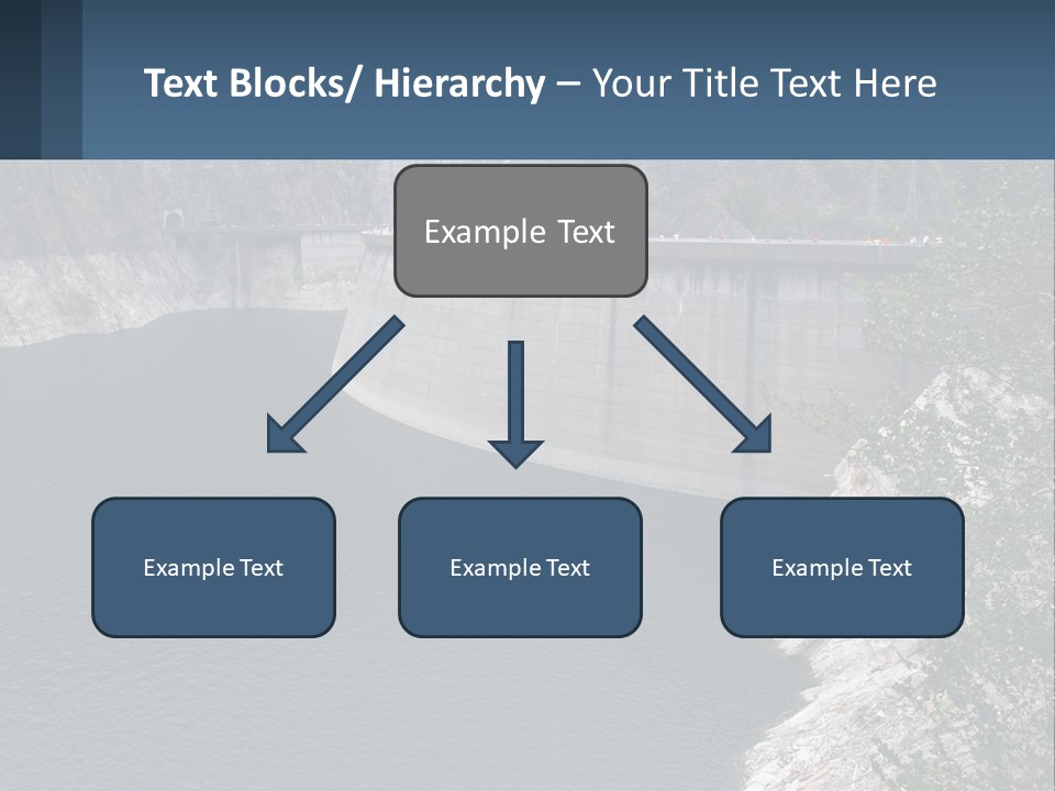 A Dam With A Large Body Of Water In The Middle Of It PowerPoint Template