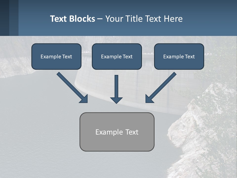 A Dam With A Large Body Of Water In The Middle Of It PowerPoint Template