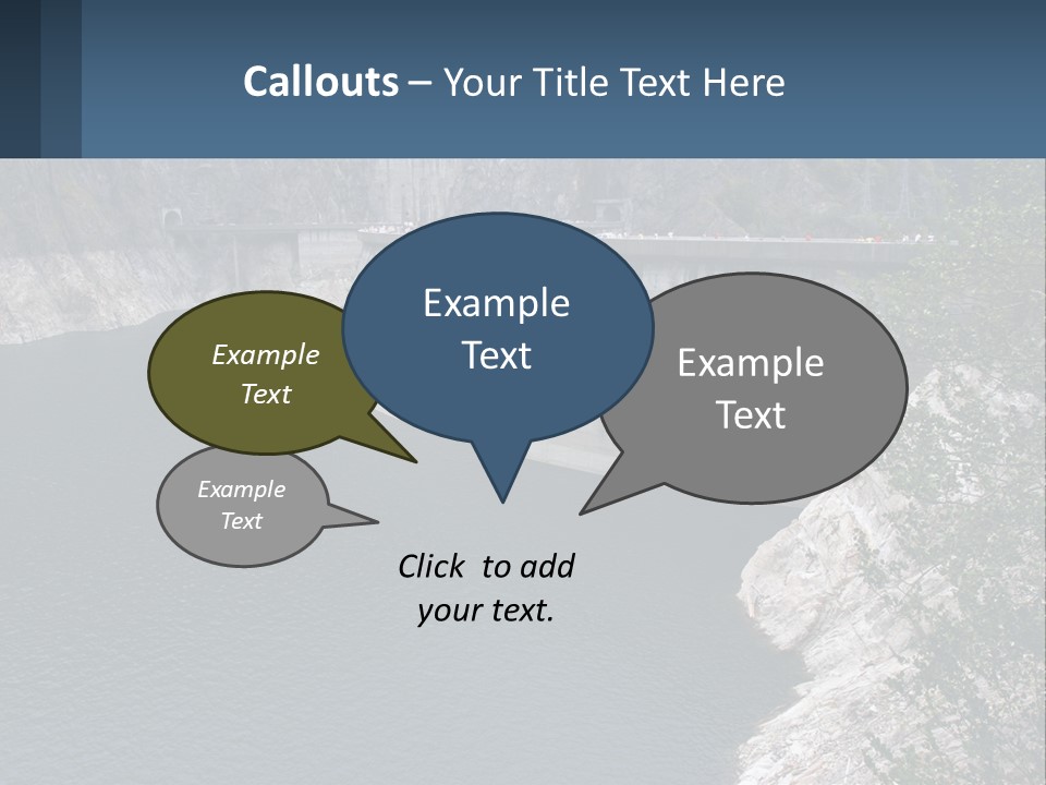 A Dam With A Large Body Of Water In The Middle Of It PowerPoint Template