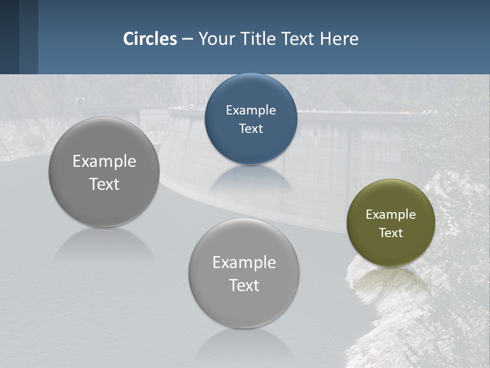 A Dam With A Large Body Of Water In The Middle Of It PowerPoint Template