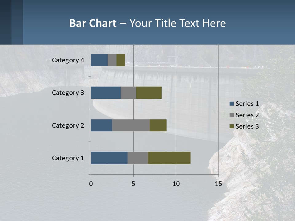 A Dam With A Large Body Of Water In The Middle Of It PowerPoint Template