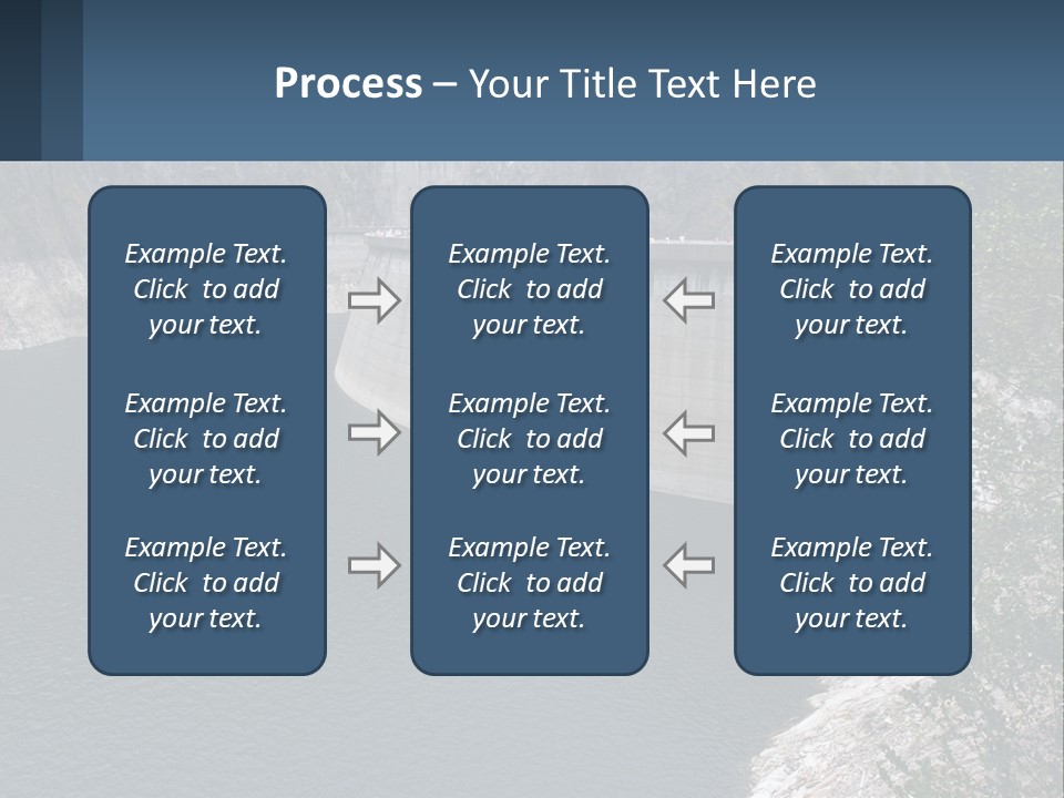 A Dam With A Large Body Of Water In The Middle Of It PowerPoint Template