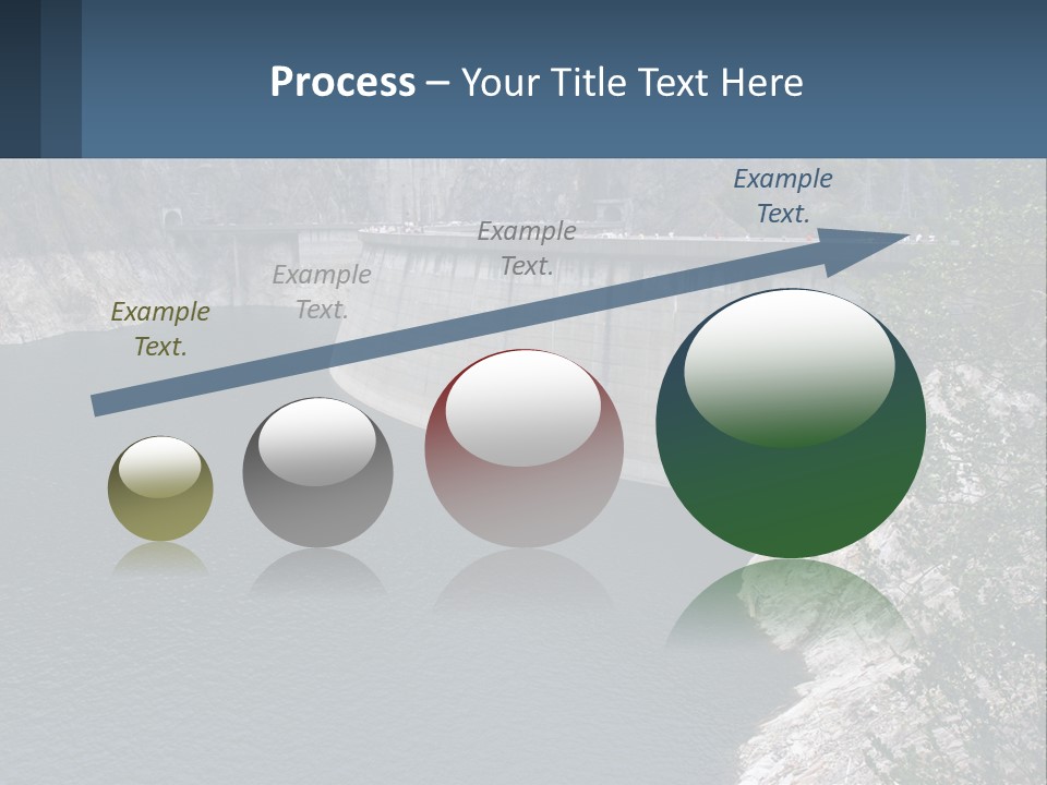 A Dam With A Large Body Of Water In The Middle Of It PowerPoint Template
