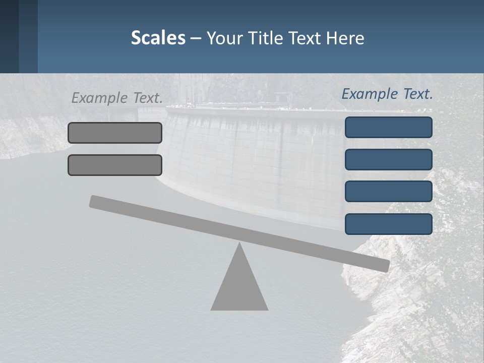 A Dam With A Large Body Of Water In The Middle Of It PowerPoint Template