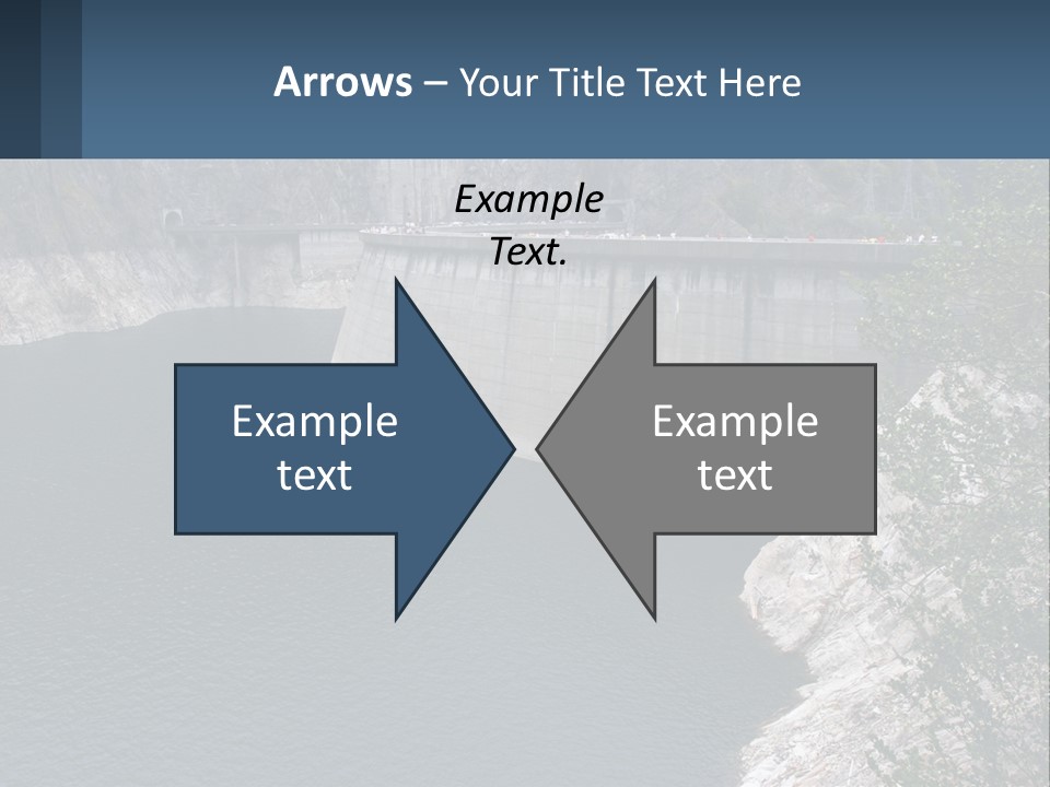 A Dam With A Large Body Of Water In The Middle Of It PowerPoint Template