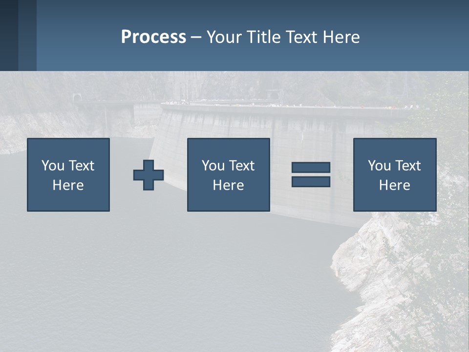 A Dam With A Large Body Of Water In The Middle Of It PowerPoint Template