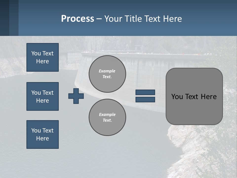 A Dam With A Large Body Of Water In The Middle Of It PowerPoint Template