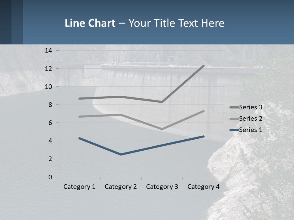 A Dam With A Large Body Of Water In The Middle Of It PowerPoint Template