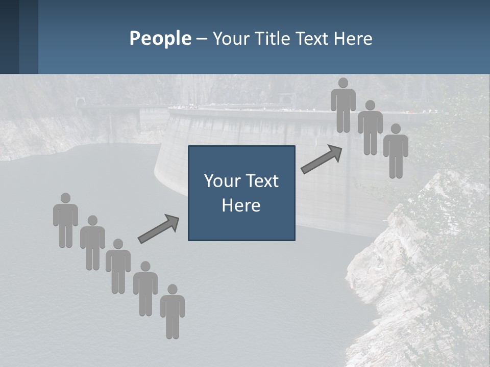 A Dam With A Large Body Of Water In The Middle Of It PowerPoint Template