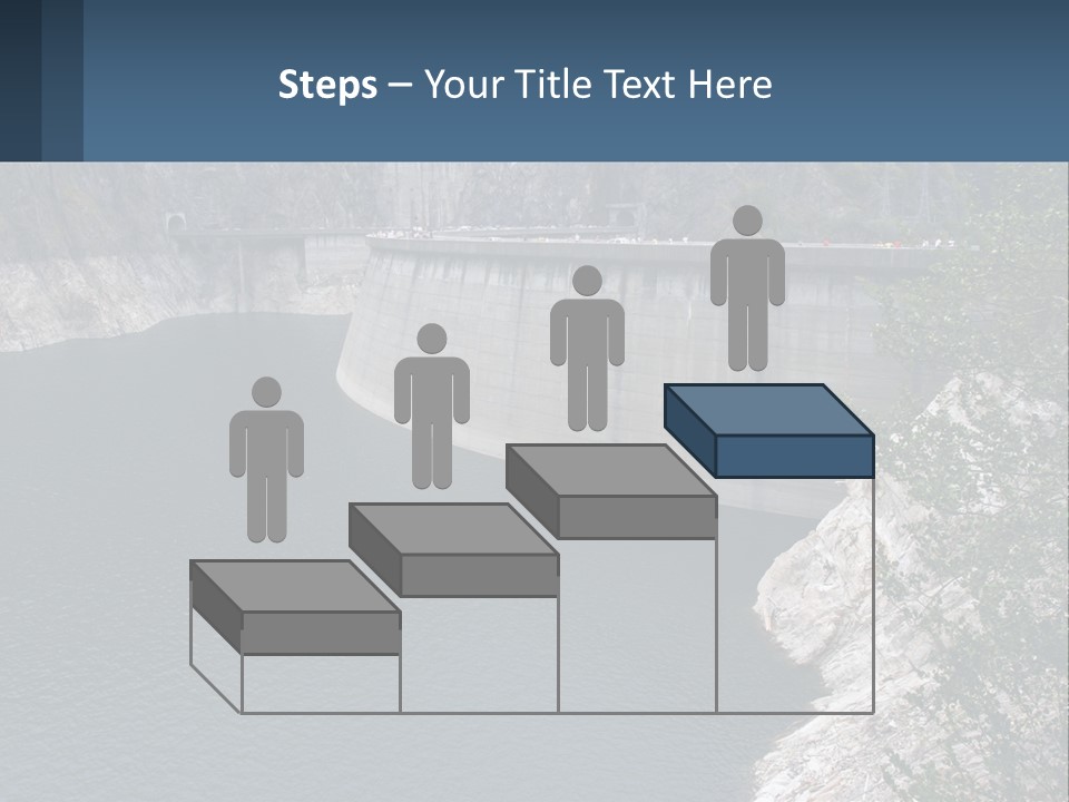 A Dam With A Large Body Of Water In The Middle Of It PowerPoint Template