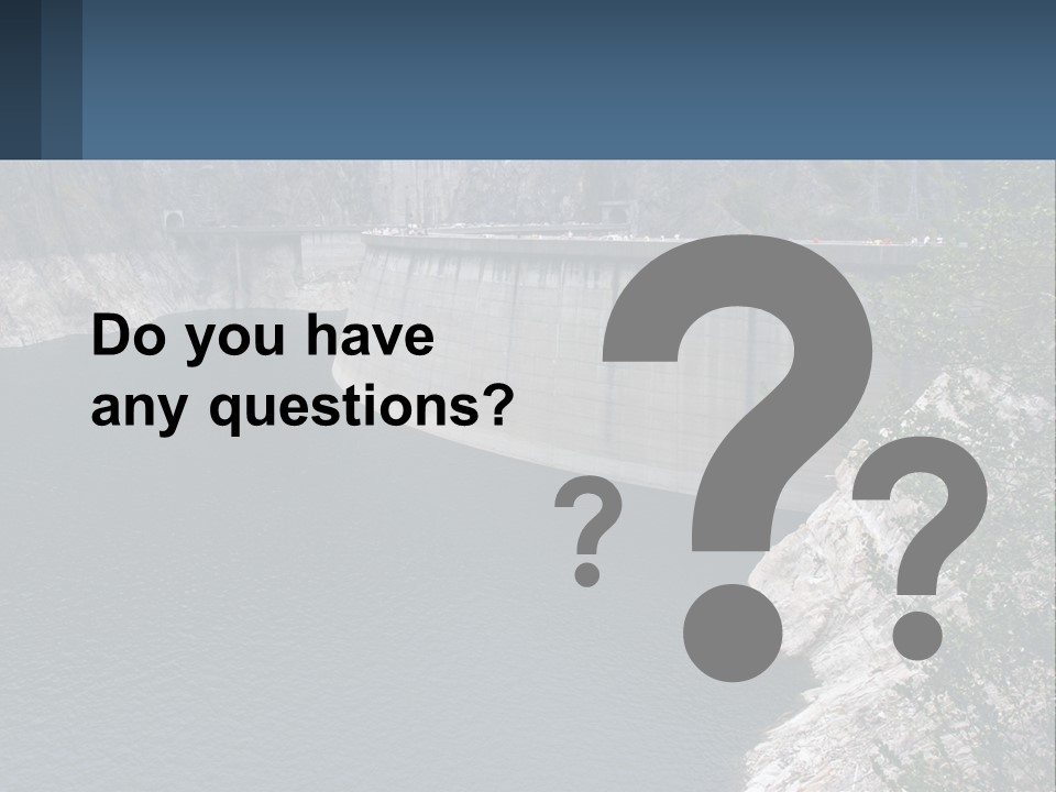 A Dam With A Large Body Of Water In The Middle Of It PowerPoint Template