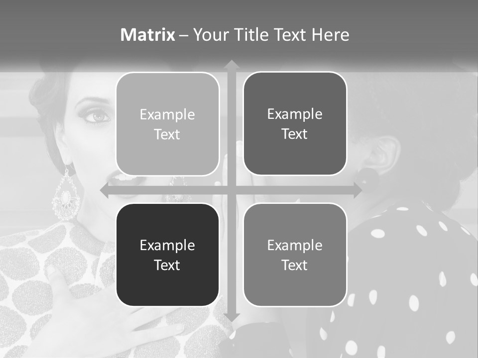 Two Women With Their Hands Together In Front Of A Wall PowerPoint Template