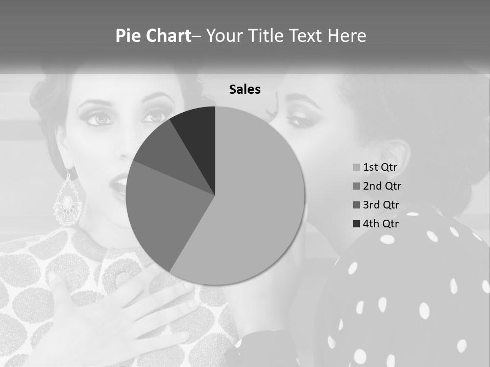 Two Women With Their Hands Together In Front Of A Wall PowerPoint Template