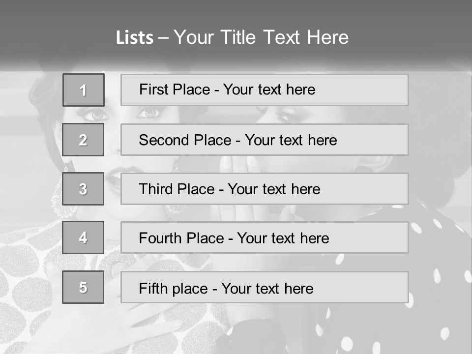 Two Women With Their Hands Together In Front Of A Wall PowerPoint Template