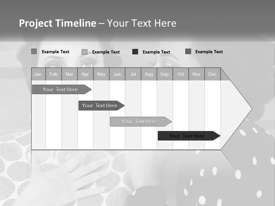 Two Women With Their Hands Together In Front Of A Wall PowerPoint Template