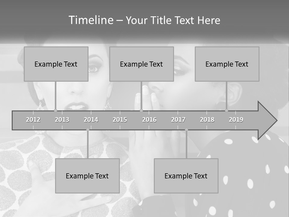 Two Women With Their Hands Together In Front Of A Wall PowerPoint Template