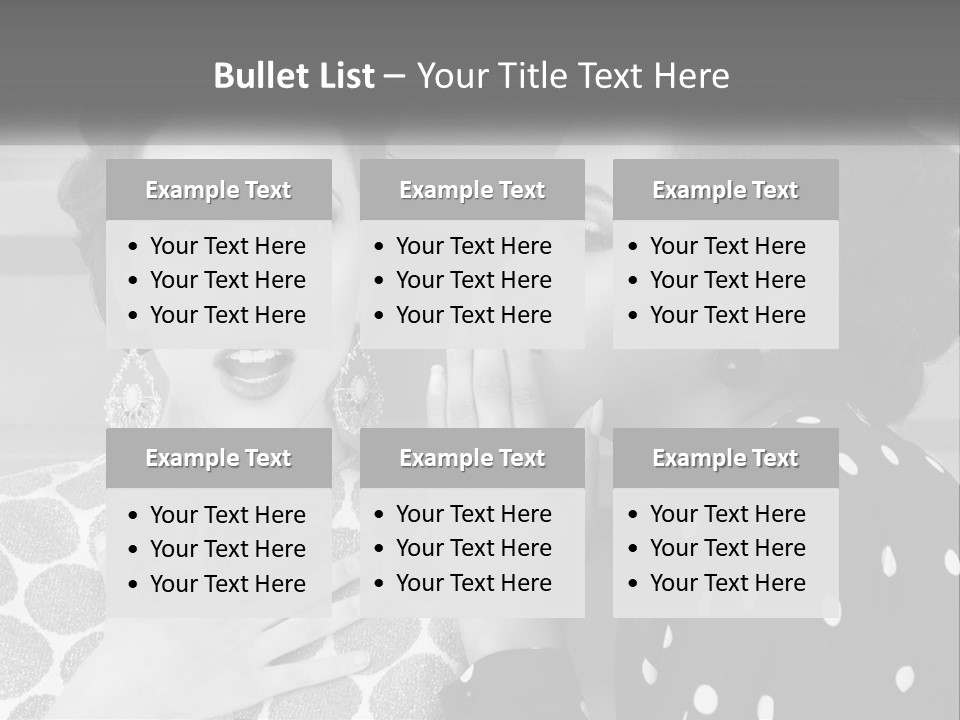 Two Women With Their Hands Together In Front Of A Wall PowerPoint Template