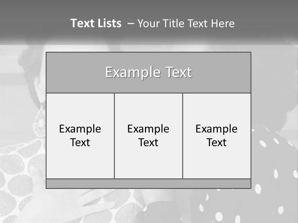 Two Women With Their Hands Together In Front Of A Wall PowerPoint Template