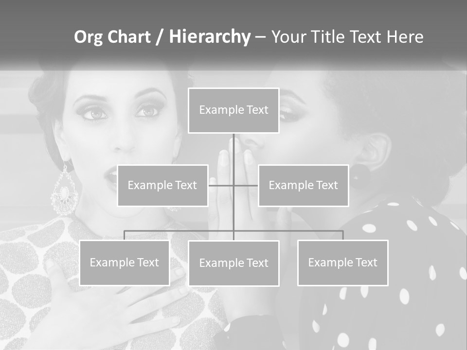 Two Women With Their Hands Together In Front Of A Wall PowerPoint Template