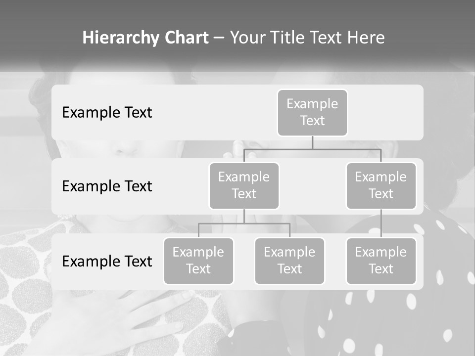 Two Women With Their Hands Together In Front Of A Wall PowerPoint Template