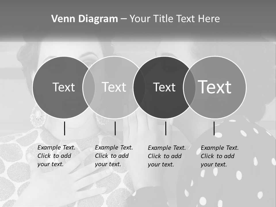 Two Women With Their Hands Together In Front Of A Wall PowerPoint Template