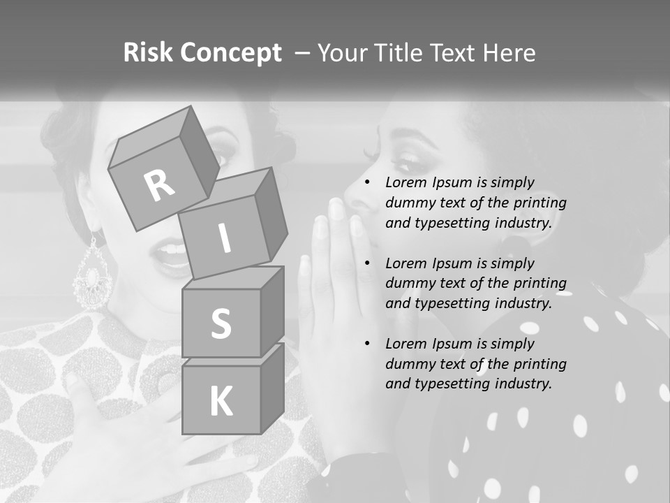 Two Women With Their Hands Together In Front Of A Wall PowerPoint Template