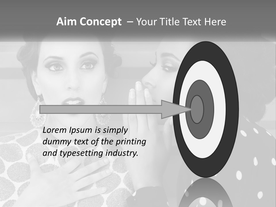 Two Women With Their Hands Together In Front Of A Wall PowerPoint Template